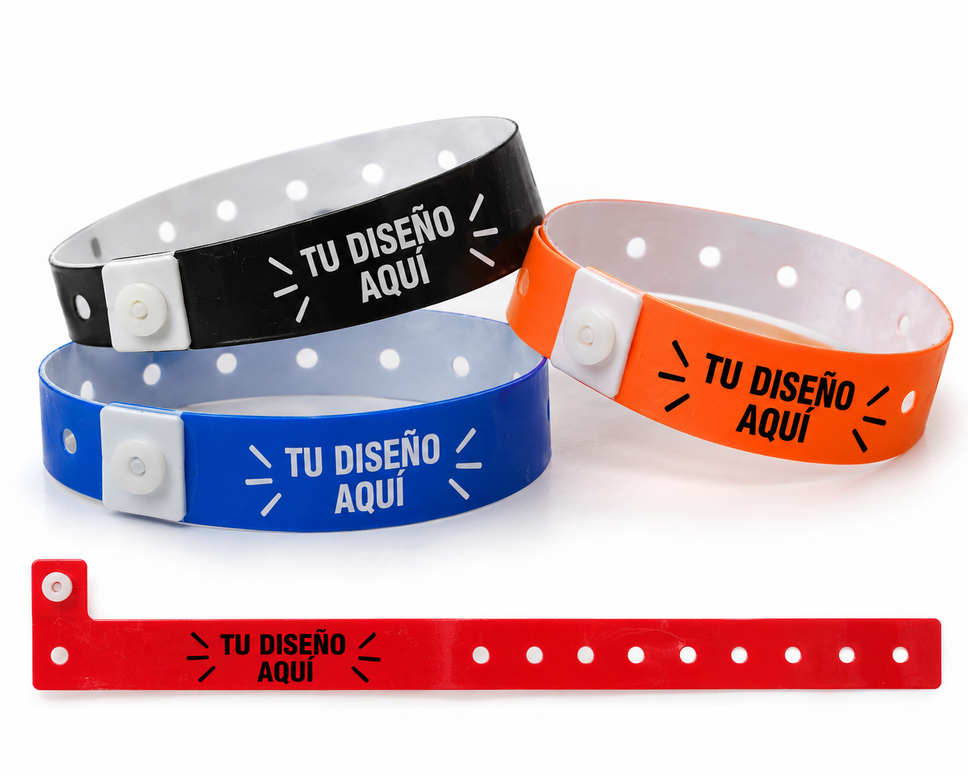 Pulsera de vinilo PVC personalizada